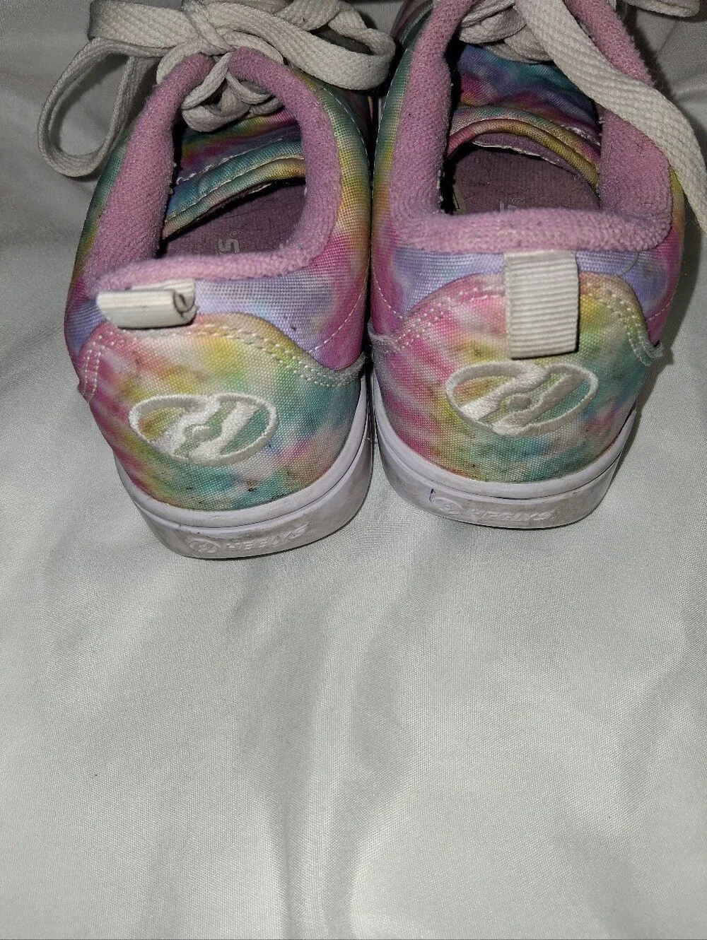 Heelys Kids Tie-Dye Lace-Up Skate Shoes in Pastel Pink, Blue, Yellow, Green